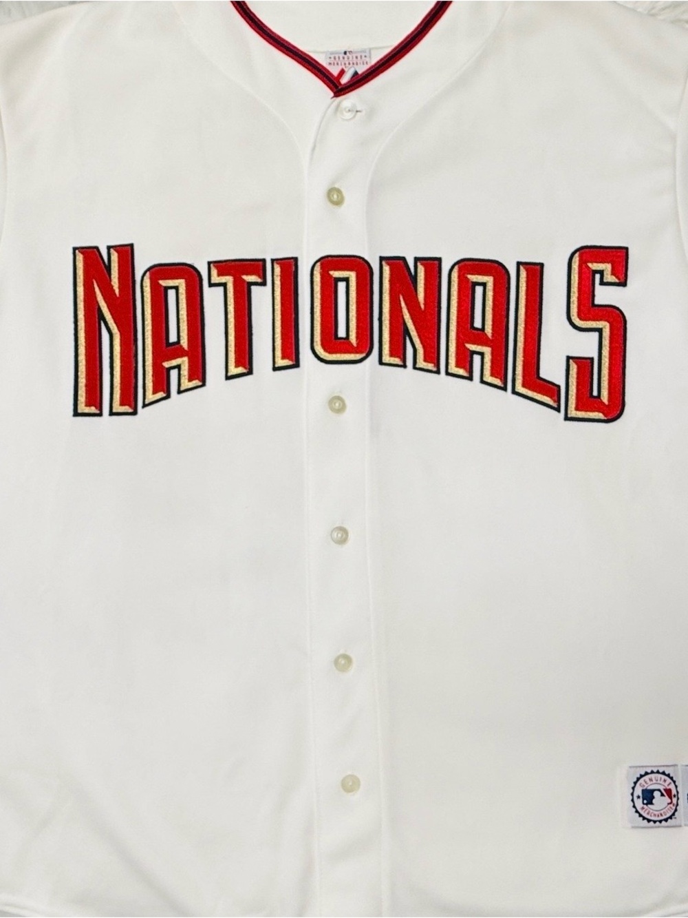 Vintage Washington NATIONALS Majestic White / Home Baseball Jersey - Made in USA